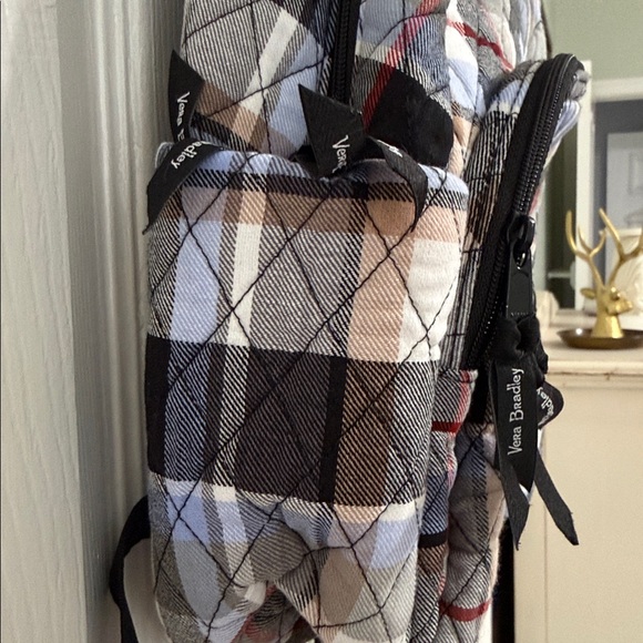 Plaid Quilted Backpack - Picture 3 of 6